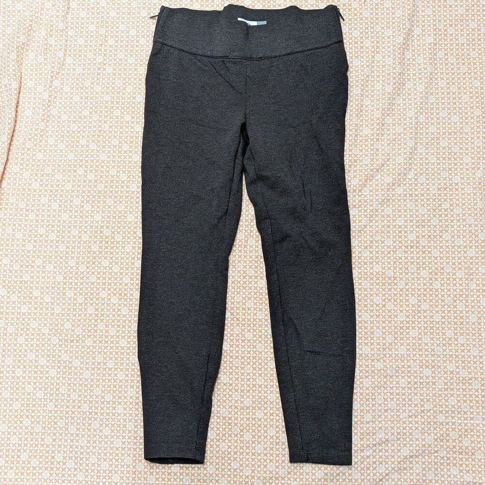 Old Navy Y2K Inspired‎ Thick Gray Pull On Pants w Zippers at Hips - Medium